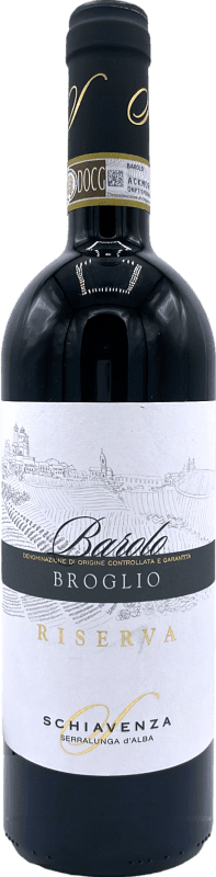 154,95 € Spedizione Gratuita | Vino Rosso Schiavenza Broglio Riserva D.O.C.G. Barolo Piemonte Italia Nebbiolo 75 cl