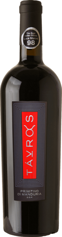 36,95 € Envio grátis | Vinho Tinto La Bollina Tavros D.O.C. Primitivo di Manduria Puglia Itália Primitivo 75 cl