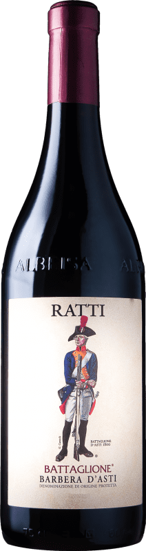 24,95 € Бесплатная доставка | Красное вино Renato Ratti Battaglione D.O.C. Barbera d'Asti Пьемонте Италия Barbera — Барбера Бутылка 75 cl