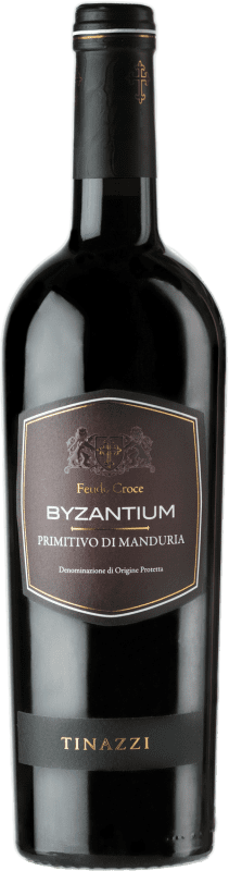 17,95 € Бесплатная доставка | Красное вино Tenuta Valleselle Tinazzi Feudo Croci Byzantium D.O.C. Primitivo di Manduria Апулия Италия Primitivo — Примитиво 75 cl