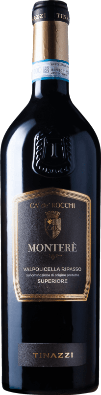 25,95 € Envio grátis | Vinho Tinto Ca' de'Rocchi Monterè Superior D.O.C. Valpolicella Ripasso Vêneto Itália Garrafa 75 cl