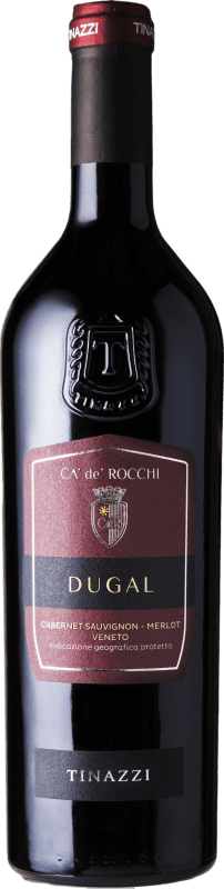 19,95 € Kostenloser Versand | Rotwein Ca' de'Rocchi Dugal Cabernet Sauvignon Merlot I.G.T. Veneto Venetien Italien Merlot, Cabernet Sauvignon 75 cl