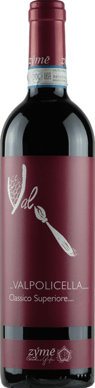 51,95 € Spedizione Gratuita | Vino Rosso Zýmē Superiore D.O.C. Valpolicella Veneto Italia Corvina, Rondinella, Corvinone Organic — Bio Bottiglia 75 cl