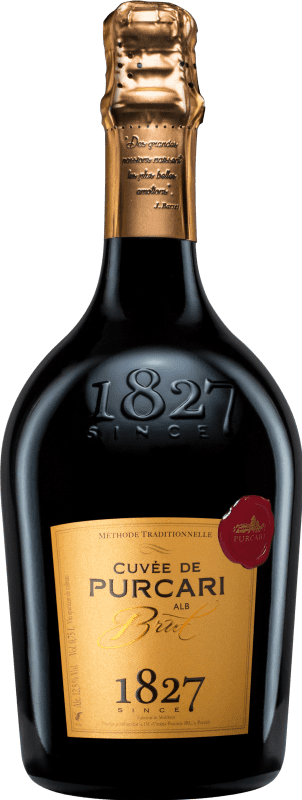 42,95 € Envoi gratuit | Vin Mousseux Blanc Château Purcari Brut Cuvée Moldavie, République Pinot Noir, Chardonnay, Pinot Blanc 75 cl
