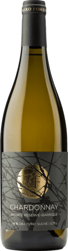 25,95 € Envio grátis | Vinho Branco Miro Fondrk Coleção Privada Reserva I.G. Moravia Moravia Eslováquia Chardonnay 75 cl
