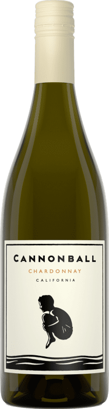 31,95 € Envío gratis | Vino Blanco Cannonball California Estados Unidos Chardonnay 75 cl