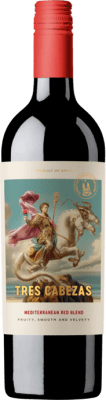 9,95 € 免费送货 | 红葡萄酒 Perelada & Chivite Tres Cabezas Blend — 混合 西班牙 Tempranillo — 丹魄, Garnacha — 歌海娜, Cariñena — 佳丽酿 75 cl