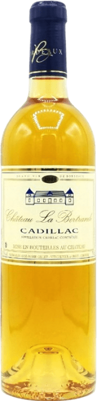 16,95 € 免费送货 | 甜葡萄酒 Château La Bertrande A.O.C. Cadillac 波尔多 法国 Sémillon — 赛美蓉, Sauvignon — 苏维浓 75 cl