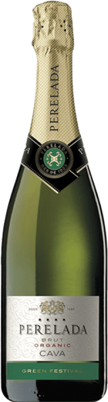 11,95 € Kostenloser Versand | Weißer Sekt Perelada & Chivite Festival Brut — Herb Green — Grüne D.O. Cava Katalonien Spanien Macabeo, Xarel·lo, Chardonnay, Parellada Organic — Bio 75 cl