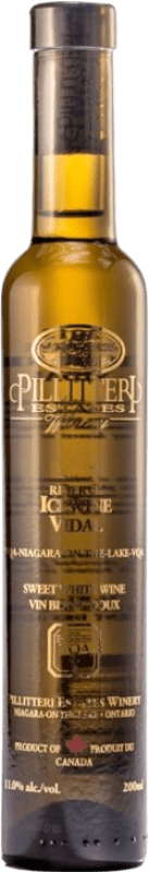 34,95 € Envío gratis | Vino de Hielo Pillitteri I.G. Niagara Península Niagara Península Canadá Vidal Botellín 20 cl