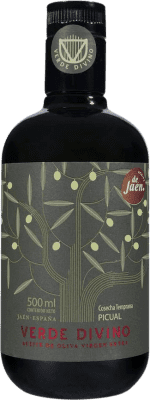 21,95 € Бесплатная доставка | Оливковое масло Verde Divino Cosecha Temprana — Ранний урожай, ЭВО Экстра Вирджин Jaén Испания Picual — Пикуаль Средняя бутылка 50 cl