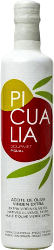 161,95 € 送料無料 | 24個入りボックス オリーブオイル Picualia Gourmet EVOO エキストラバージン Jaén スペイン Picual — ピクアル 小瓶 25 cl