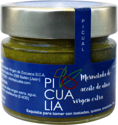 6,95 € 免费送货 | 橄榄油 Picualia Mermelada EVOO 特级初榨 Jaén 西班牙 Picual — 皮夸尔 小瓶装 16 cl 150 g