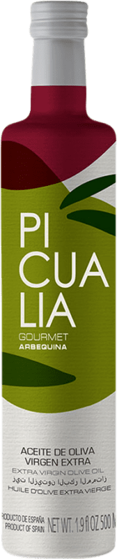 13,95 € 免费送货 | 橄榄油 Picualia Gourmet EVOO 特级初榨 Jaén 西班牙 Arbequina — 阿贝基纳 中瓶装 50 cl