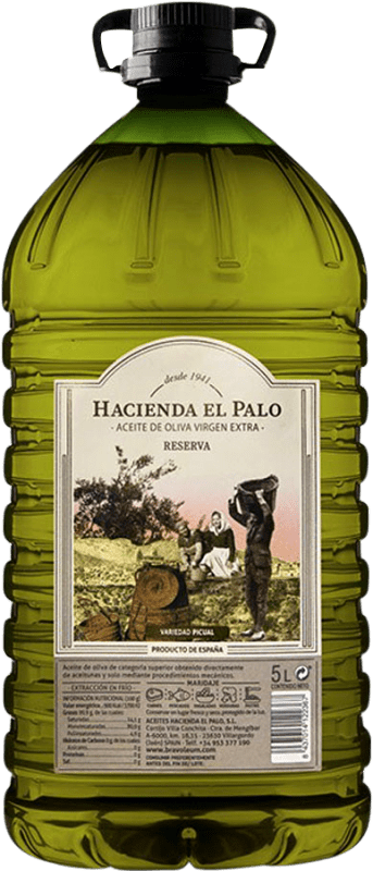 55,95 € Envoi gratuit | Huile d'Olive Hacienda el Palo PET Réserve Jaén Espagne Picual Carafe 5 L