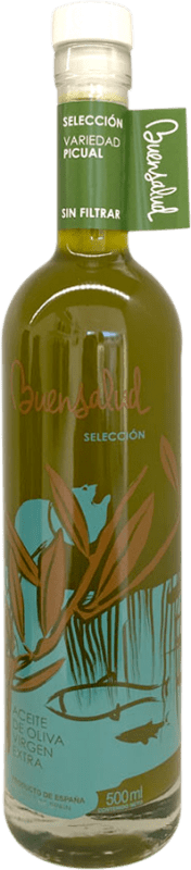 22,95 € 送料無料 | オリーブオイル Buensalud セレクション, Sin Filtrar — 無濾過, EVOO エキストラバージン Jaén スペイン Picual — ピクアル ミディアムボトル 50 cl