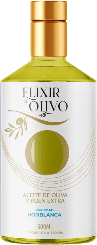 28,95 € Envio grátis | Azeite de Oliva Elixir de Olivo AOVE Virgem Extra Espanha Hojiblanca Garrafa Medium 50 cl