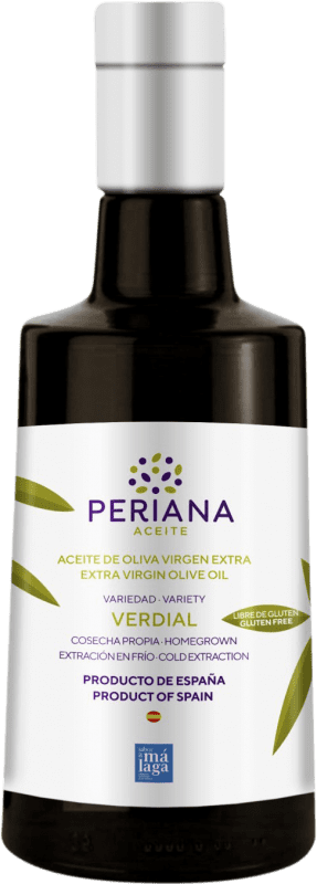 12,95 € Envío gratis | Aceite de Oliva Periana AOVE Virgen Extra Málaga España Verdial Botella Medium 50 cl