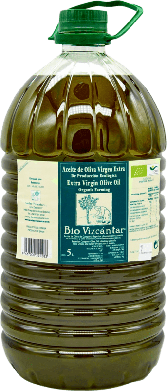 45,95 € 免费送货 | 橄榄油 Vizcántar EVOO 特级初榨 Córdoba 西班牙 Eco — 生态 有机 天然 塑料桶 5 L PET — 塑料