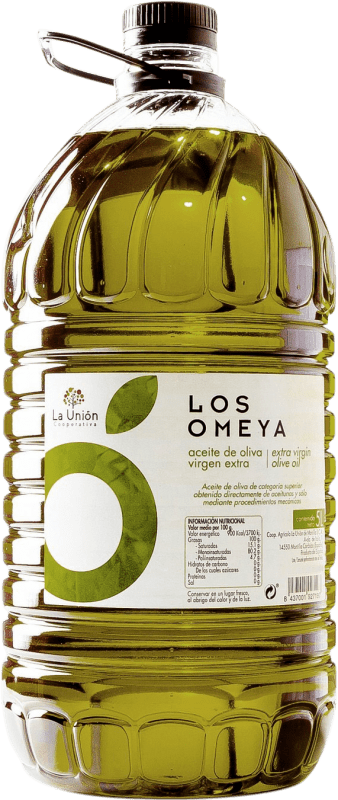 41,95 € 免费送货 | 橄榄油 La Unión Los Omeya EVOO 特级初榨 Córdoba 西班牙 塑料桶 5 L PET — 塑料