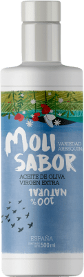 22,95 € Envío gratis | Aceite de Oliva Oleícola Jaén Molisabor Virgen Extra Jaén España Arbequina Botella Medium 50 cl