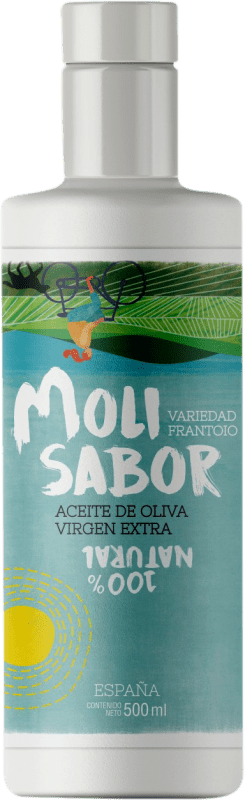 21,95 € Free Shipping | Olive Oil Oleícola Jaén Molisabor EVOO Extra Virgin Jaén Spain Frantoio Medium Bottle 50 cl