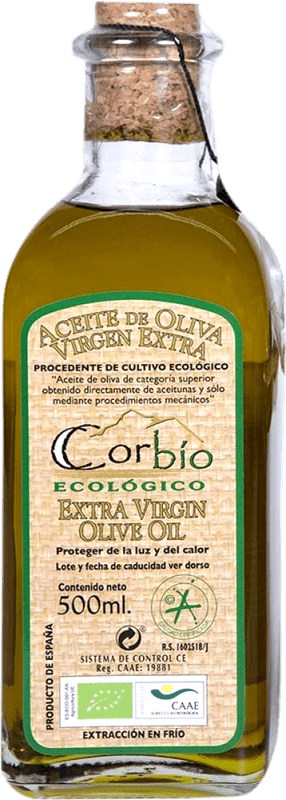 13,95 € Spedizione Gratuita | Olio d'Oliva Avirol Corbío EVO Extra Vergine Jaén Spagna Picual Eco — Biologico Bottiglia Medium 50 cl