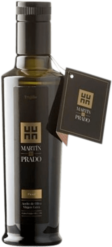 83,95 € Envío gratis | Caja de 9 unidades Aceite de Oliva Martín de Prado AOVE Virgen Extra Cáceres España Picual Botellín 25 cl