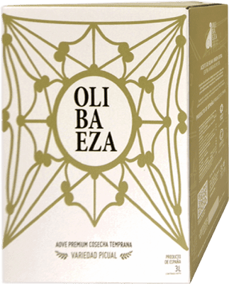 73,95 € Envio grátis | Azeite de Oliva Olibaeza Premium, AOVE Virgem Extra Jaén Espanha Picual Bag in Box 3 L