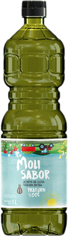 13,95 € Envío gratis | Aceite de Oliva Oleícola Jaén Molisabor AOVE Virgen Extra Jaén España Arbequina 1 L PET