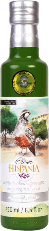 154,95 € Spedizione Gratuita | Scatola da 12 unità Olio d'Oliva Oleum Hispania Premium, Nature, EVO Extra Vergine Córdoba Spagna Picual Bottiglietta 25 cl