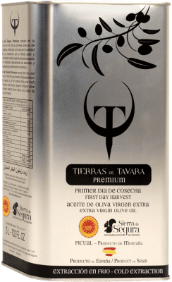 59,95 € 送料無料 | オリーブオイル Tierras de Tavara Premium — プレミアム, EVOO エキストラバージン D.O. Sierra de Segura Jaén スペイン Picual — ピクアル スペシャル缶 3 L