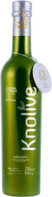 69,95 € Бесплатная доставка | Коробка из 6 единиц Оливковое масло Hispasur Knolive Virgen Extra Organic Córdoba Испания Маленькая бутылка 25 cl