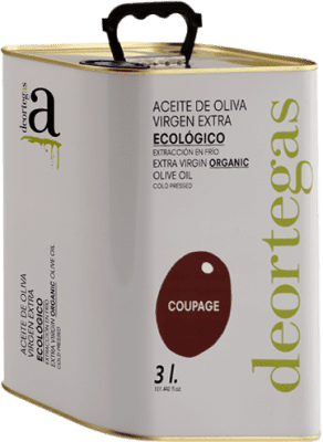 56,95 € 免费送货 | 橄榄油 Deortegas EVOO 特级初榨 穆尔西亚地区 西班牙 Eco — 生态 有机 天然 特殊罐 3 L
