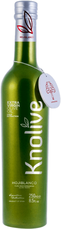 66,95 € Spedizione Gratuita | Scatola da 6 unità Olio d'Oliva Hispasur Knolive EVO Extra Vergine Córdoba Spagna Hojiblanca Bottiglietta 25 cl