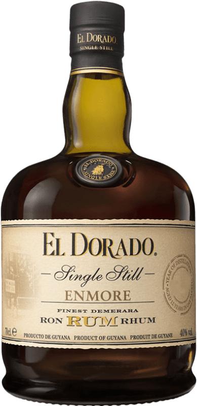 136,95 € Envío gratis | Ron Demerara El Dorado Single Still Enmore Guayana Botella 70 cl