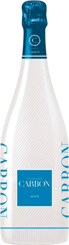 93,95 € 免费送货 | 白起泡酒 Carbon Effect Efecto Carbono Sleeve Sunset Beach Club Extra Seco — 特干型 A.O.C. Champagne 香槟酒 法国 75 cl