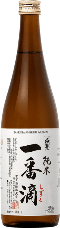 29,95 € Envío gratis | Sake Ichiban. Shizuku Ginjo, Junmai Japón 72 cl