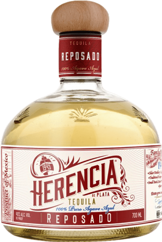 54,95 € Envio grátis | Tequila Tequilas del Señor Herencia de Plata Reposado México Garrafa 70 cl