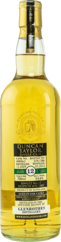 187,95 € Envoi gratuit | Single Malt Whisky Duncan Taylor At Glenrothes Ecosse Royaume-Uni 12 Ans Bouteille 70 cl