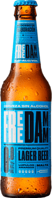 34,95 € Envío gratis | Caja de 24 unidades Cerveza Voll Damm Free Sin Gluten España Botellín 25 cl Sin Alcohol