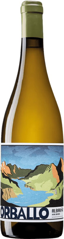 18,95 € Envío gratis | Vino blanco La Val Orballo D.O. Rías Baixas Galicia España Albariño Botella 75 cl