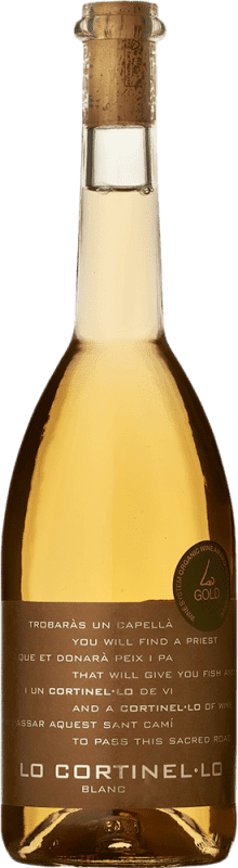 42,95 € Envío gratis | Vino blanco Es Fangar Lo Cortinel Lo Blanc D.O. Pla i Llevant Islas Baleares España Viognier, Chardonnay, Giró Ros Botella 75 cl