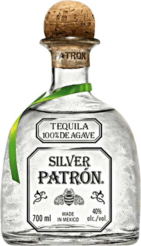 73,95 € Бесплатная доставка | Текила Patrón Silver Metal Limited Edition Мексика бутылка 70 cl