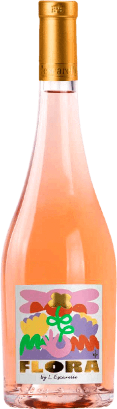 12,95 € Envoi gratuit | Vin rose Château de l'Escarelle Flora Rosé Eco France Syrah, Grenache Tintorera, Cinsault Bouteille 75 cl