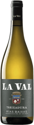 24,95 € Envío gratis | Vino blanco La Val D.O. Rías Baixas Galicia España Treixadura Botella 75 cl