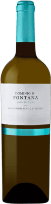 7,95 € Envío gratis | Vino blanco Península Dominio de Fontana Sauvignon Blanc Verdejo D.O. Uclés Castilla la Mancha España Verdejo, Sauvignon Blanca Botella 75 cl