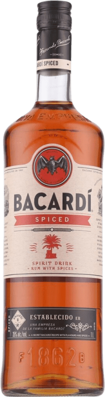 26,95 € Kostenloser Versand | Rum Bacardí Spiced Gewürzt Italien Flasche 1 L