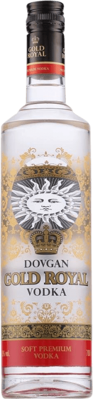 15,95 € Spedizione Gratuita | Vodka Dovgan Gold — Edizione Oro, Royal — Reale Polonia 70 cl