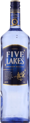 24,95 € Envío gratis | Vodka Five Lakes Premium Rusia 1 L